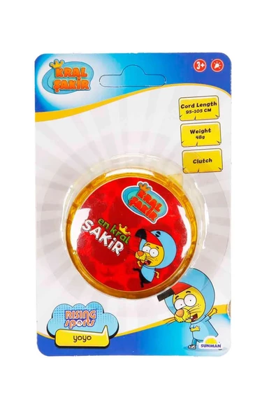 Işıklı Kral Şakir Yoyo Sarı 6 cm – Lisanslı, Parlayan Yoyo Oyuncağı ürün görseli 1