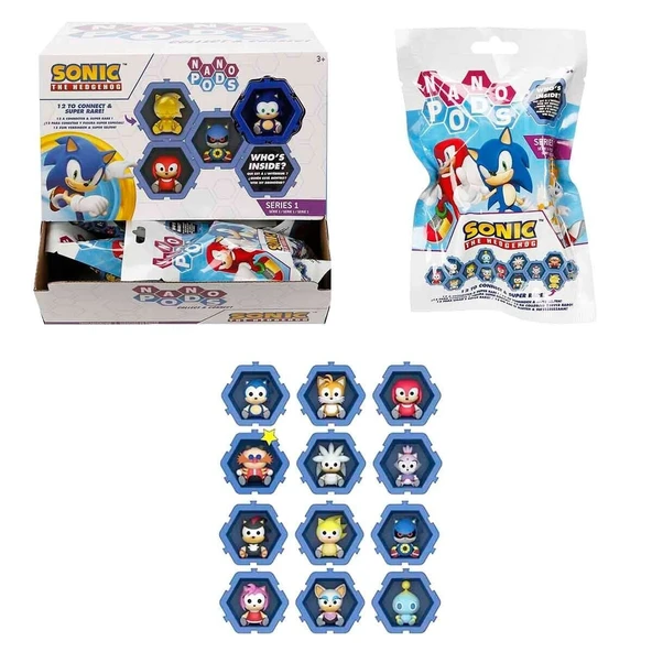 S00402785 -SUN-WST-FİGÜR SONIC NANO PODS SÜRPRİZ PAKET(SONIC) 24D. ürün görseli 1