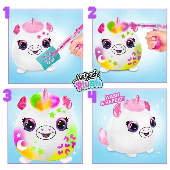 45523 Airbrush Peluş Neon Boyama Seti -Sunman - Resim 8