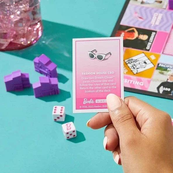 G0038 Monopoly Barbie - Resim 7