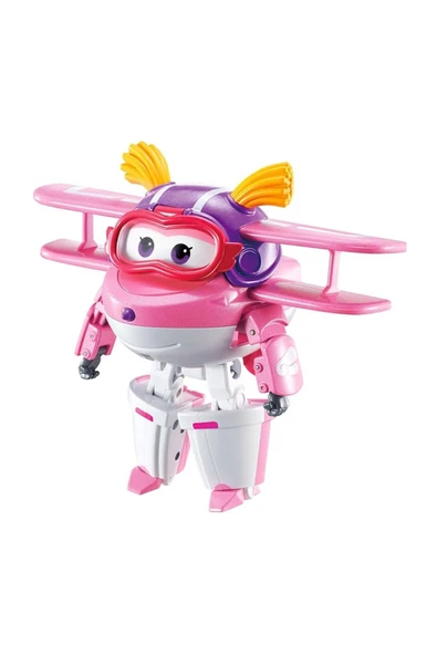 Harika Kanatlar Dönüşen Ellie 12 cm | Orijinal Super Wings Transforming Figür | Uçaktan Robota Dönüşen Oyuncak ürün görseli 1
