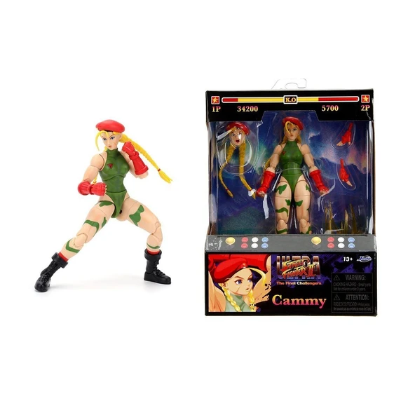 253252033 Jada Street Fighter II Cammy 6 Figure ürün görseli 1