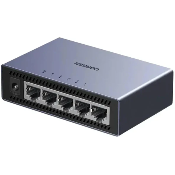UGREEN 15641 CM633 5 Port 10/100/1000Mbps Gigabit Ethernet Switch Metal Kasa ürün görseli 1