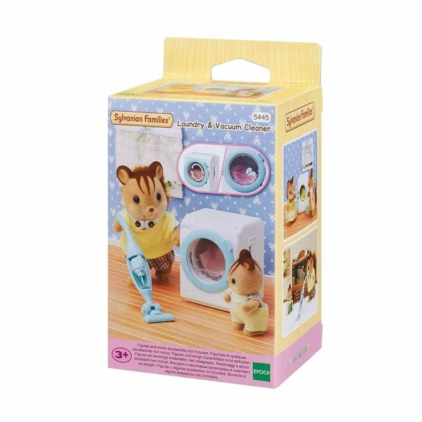 5445 Sylvanian Families Çamaşır Makinesi ve Süpürge +3 yaş figür dahil değil ürün görseli 1