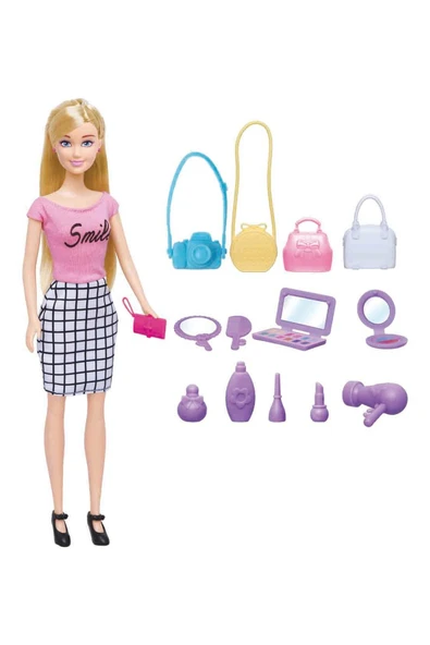Alisha Fashion Aksesuarlı Bebek Seti ile Şıklık Oyuna Dönüşüyor! ürün görseli 1