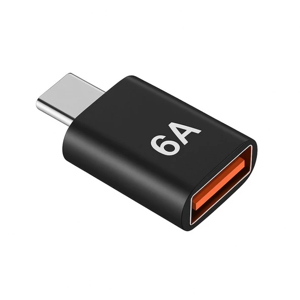 SChitec 6A Type-C to UsbA Dönüştürücü Adaptör Hızlı Şarj ve Veri Aktarım Adaptörü J624 ürün görseli 1