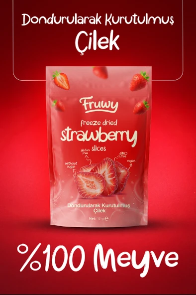 Freeze Dried Dilim Çilek - Resim 2
