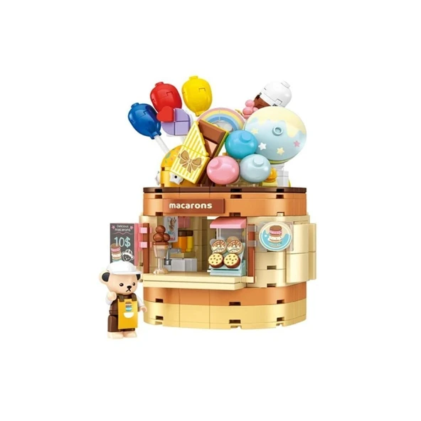 P881201 PANLOS TEDDY BEAR KOLEKSİYONU DONDURMA DÜNYASI 354 PARÇA BLOCK OYUNCAK ürün görseli 1