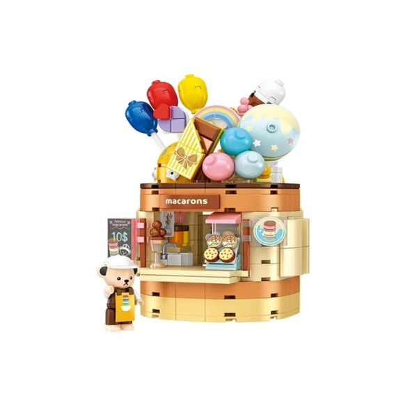 P881201 PANLOS TEDDY BEAR KOLEKSİYONU DONDURMA DÜNYASI 354 PARÇA BLOCK OYUNCAK ürün görseli 1