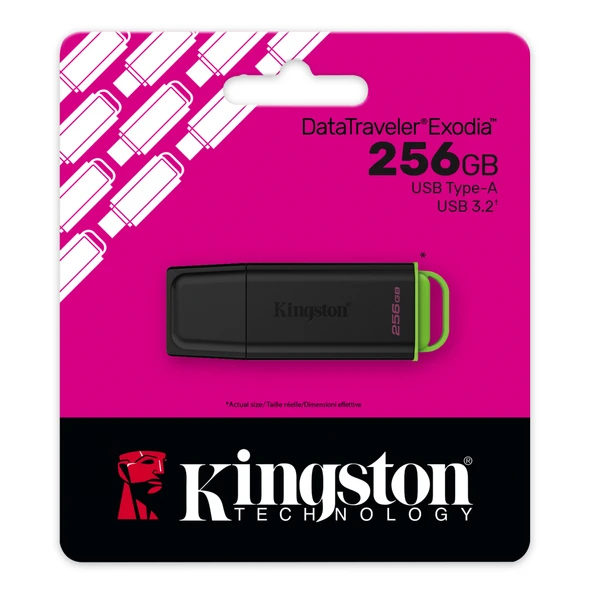 256GB USB3.2 DTXG2/256GB EXODIA KINGSTON ürün görseli 1