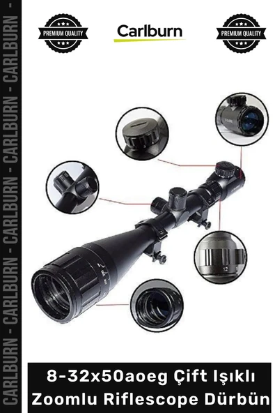 #Dürbün Profesyonel Taktik Avcı Keskin Hassas 832x50aoeg Çift Işıklı Zoomlu Riflescope Dürbün ürün görseli 1
