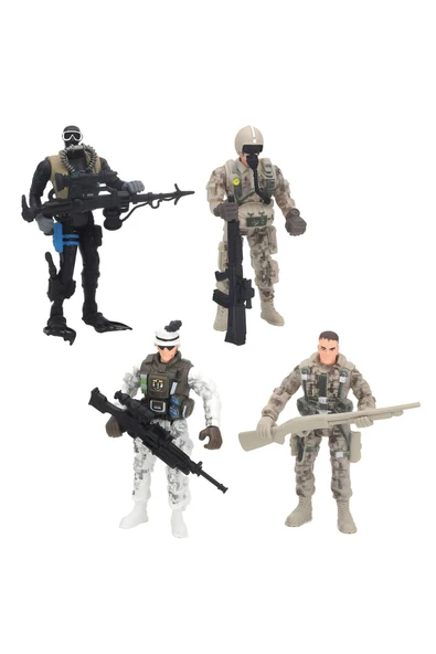 Kahramanlar Hazır! Soldier Force 4’lü Asker Figür Seti ile Göreve Çık! ürün görseli 1