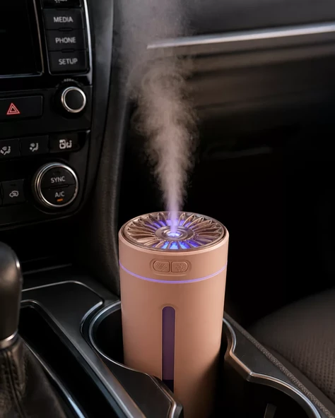 5 Esans Hediyeli RGB Işıklı Şarjlı Hava Nemlendirici Aroma Difüzörü ürün görseli 1