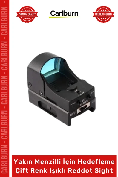 Özel Üretim Spike JH600 1x Optik Avcı Yakın Menzilli Hedefleme Çift Renk Işıklı Reddot Sight ürün görseli 1