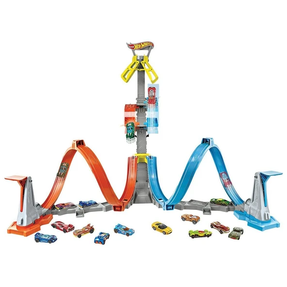 GRW39 Hot Wheels Dikey Uçuş Heyecan Yarış Seti - Resim 2