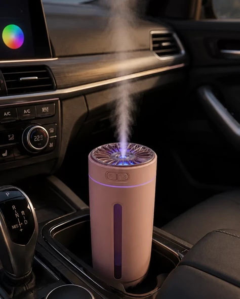 RGB Led Buhar Makinesi Aroma Yağı Uyumlu Mini Nemlendirici ürün görseli 1