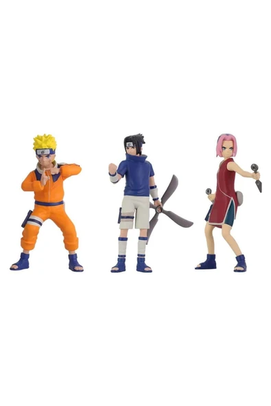Naruto 3’lü Figür Seti – Sasuke, Sakura ve Naruto Tek Kutuda! - Resim 5