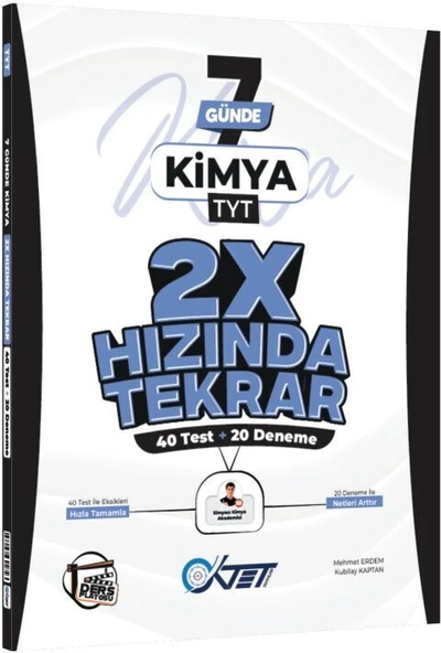 TYT Kimya Ders Platosu 7 Günde 2X Hızında Tekrar Deneme Oktet Yayınları ürün görseli 1