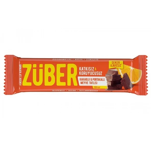 Züber Meyve Barı 40 Gr Kakaolu Ve Portakallı ürün görseli 1