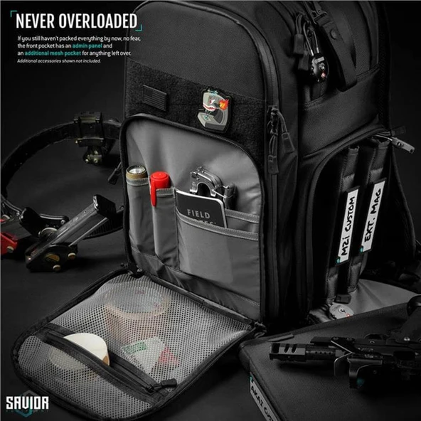 SAVIOR PRO S.E.M.A. Tabanca Sırt Çantası (Siyah) - Resim 9