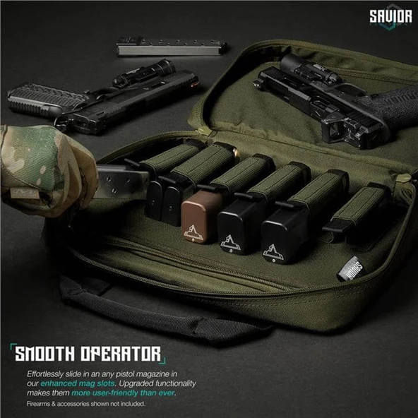 SAVIOR SPECIALIST Çift Kapasiteli Tabanca Çantası (K.Yeşil) - Resim 4