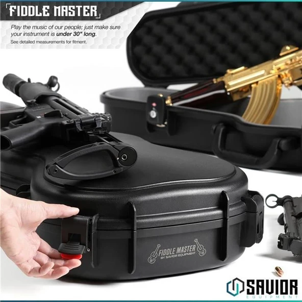 SAVIOR FIDDLE MASTER Tekli Tüfek Çantası (Siyah) - Resim 2