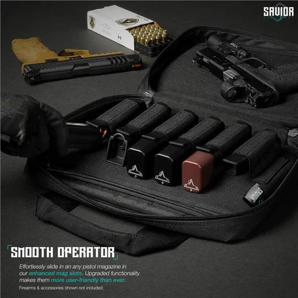 SAVIOR SPECIALIST Çift Kapasiteli Tabanca Çantası (Siyah) - Resim 4