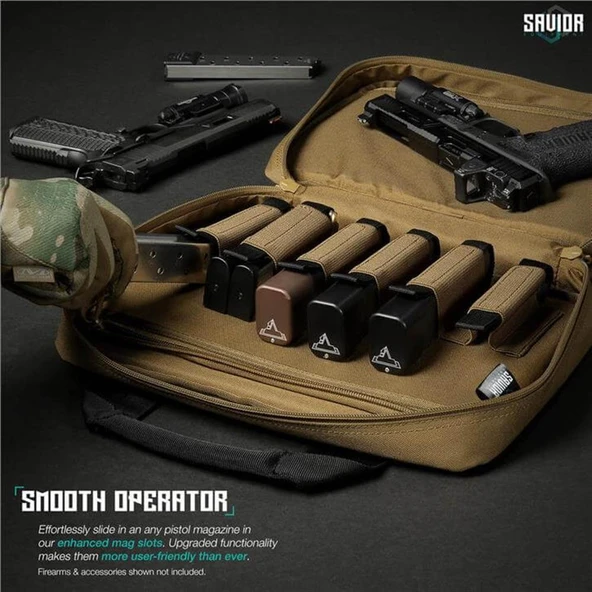 SAVIOR SPECIALIST Çift Kapasiteli Tabanca Çantası (Toprak) - Resim 4