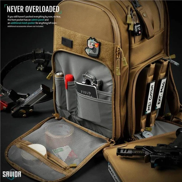 SAVIOR PRO S.E.M.A. Tabanca Sırt Çantası (Toprak) - Resim 9