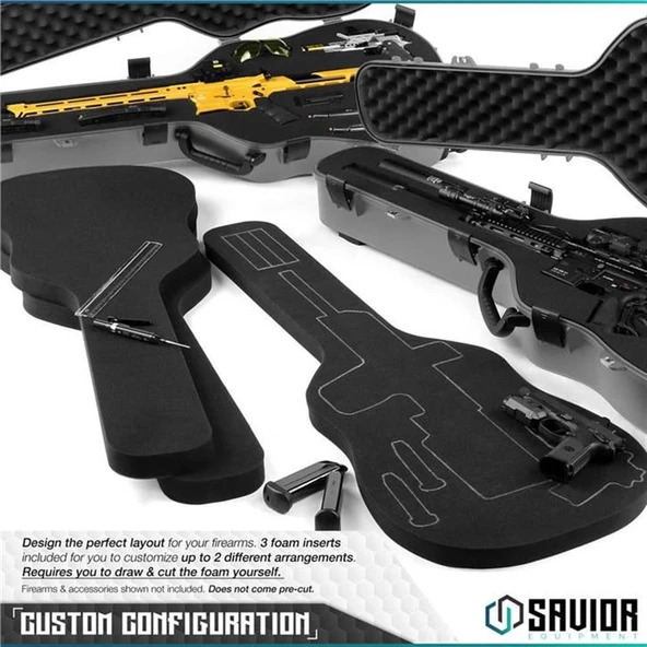 SAVIOR ULTIMATE GUITAR Tekli Tüfek Çantası (Gri) - Resim 3
