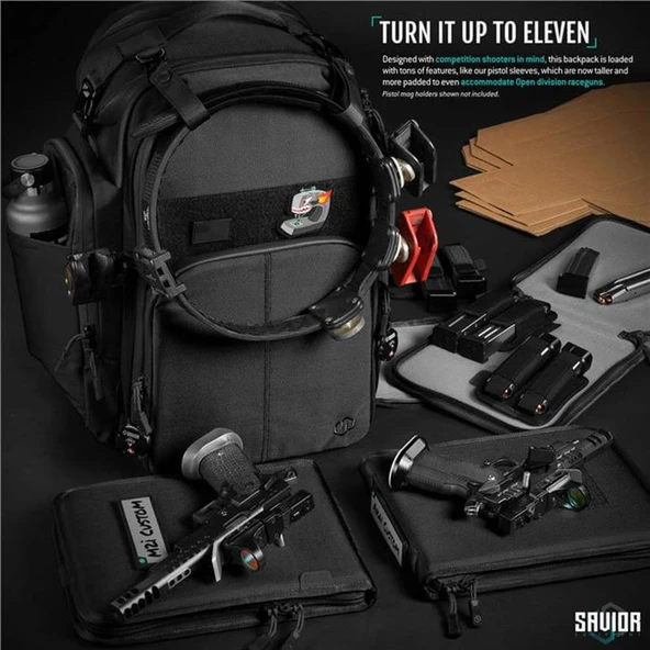 SAVIOR PRO S.E.M.A. Tabanca Sırt Çantası (Siyah) - Resim 2