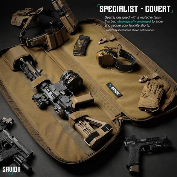 SAVIOR SPECIALIST COVERT Tekli Tüfek Çantası 38" (Toprak) - Resim 4