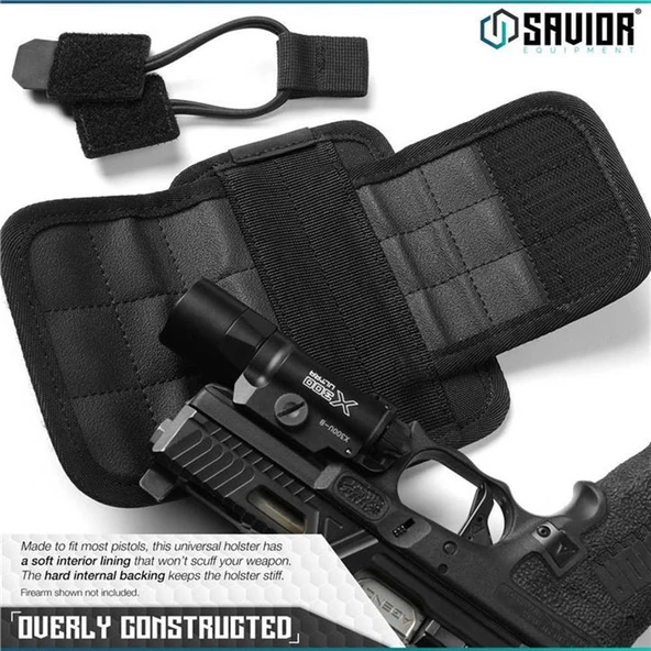 SAVIOR Universal Tabanca Kılıfı (Siyah) - Resim 3
