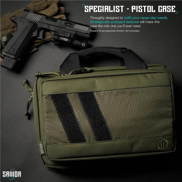 SAVIOR SPECIALIST Çift Kapasiteli Tabanca Çantası (K.Yeşil) - Resim 2