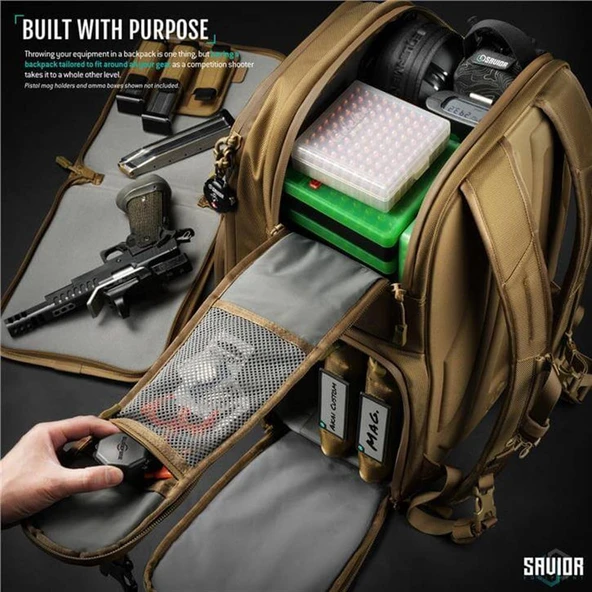 SAVIOR PRO S.E.M.A. Tabanca Sırt Çantası (Toprak) - Resim 4