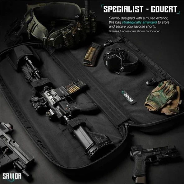 SAVIOR SPECIALIST COVERT Tekli Tüfek Çantası 34" (Siyah) - Resim 2