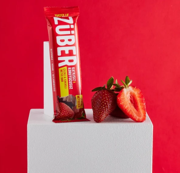 Züber Meyve Barı 40 Gr Çilekli Kakaolu ürün görseli 1