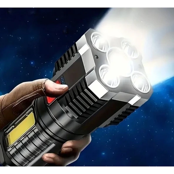 USB Şarjlı 4 Modlu El Feneri ürün görseli 1