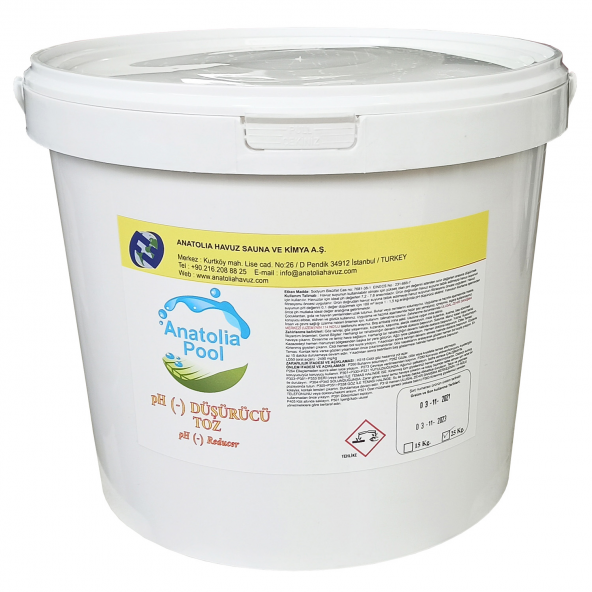 Anatolia Pool Ph (-) Düşürücü Toz 25 Kg (Ph - Reducer) ürün görseli 1