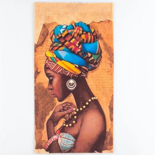 Afrikalı Kadın Temalı Buff Boyunluk Bandana No:96 ürün görseli 1