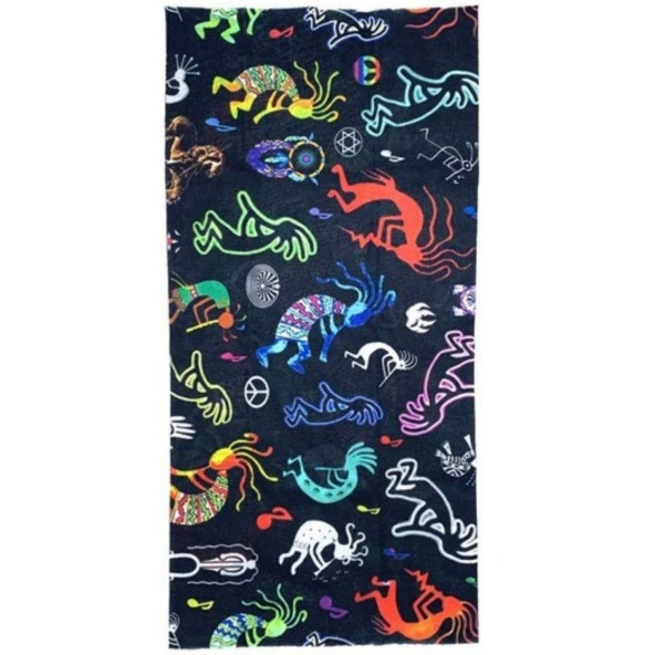 Afrika Yerli Temalı Buff Boyunluk Bandana No:89 ürün görseli 1