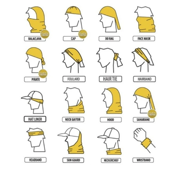 Çiçek Temalı Buff Boyunluk Bandana No:142 - Resim 2