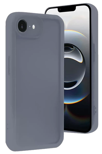 Newface Apple iPhone 16E Kılıf Viera Silikon - Gri ürün görseli 1