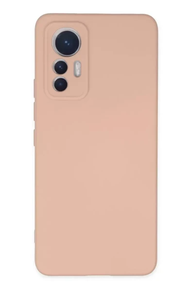 Newface Xiaomi Mi 12 Lite Kılıf Nano içi Kadife Silikon - Pudra ürün görseli 1