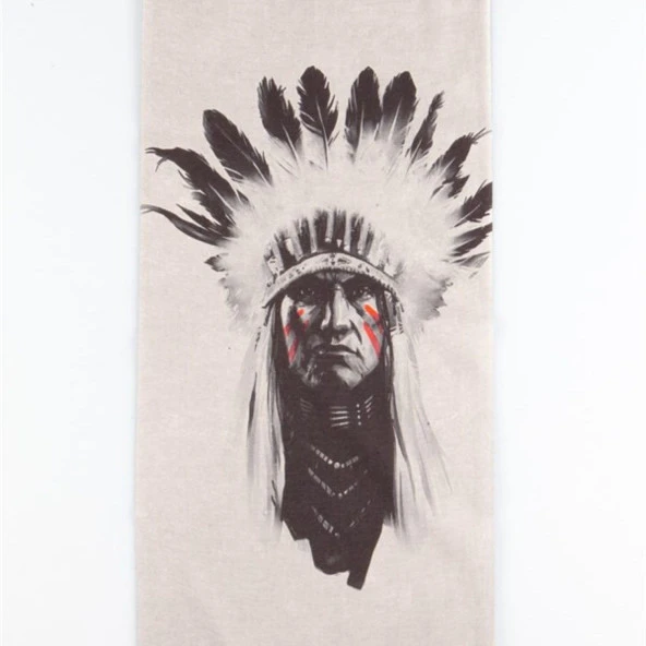 Kızılderili Şefi Temalı Buff Boyunluk Bandana No:54 ürün görseli 1
