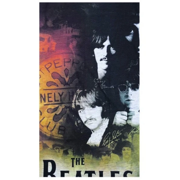 The Beatles Temalı Buff Boyunluk Bandana No:68 ürün görseli 1