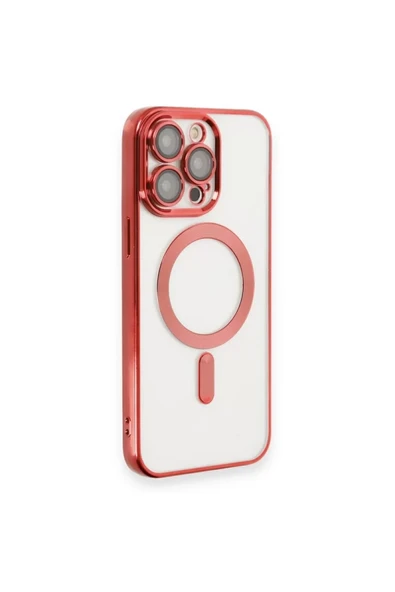 Newface Apple iPhone 14 Pro Max Kılıf Kross Magneticsafe Kapak - Kırmızı ürün görseli 1