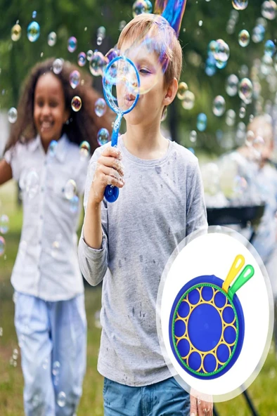 Eğlenceli Baloncuk Seti: 4 Büyük, 4 Küçük Aparat ve 500 ml Solüsyon ile Sınırsız Eğlence! ürün görseli 1