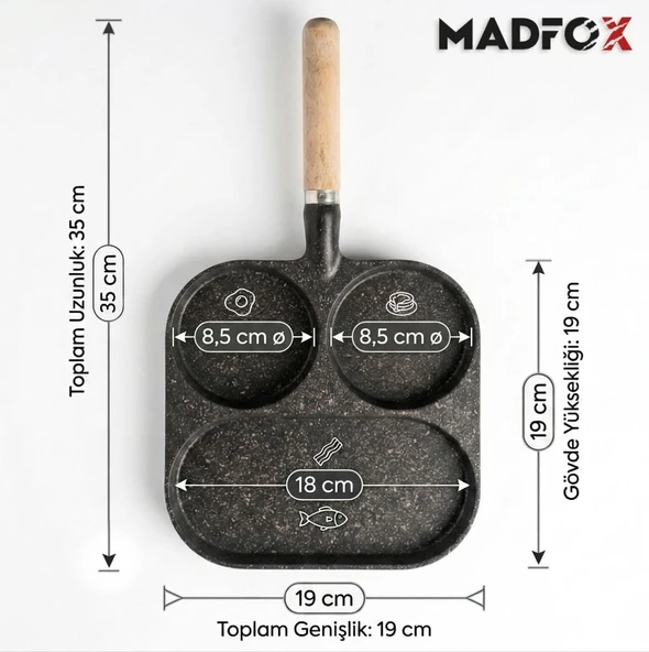 Madfox 3 Gözlü Tava - Resim 4