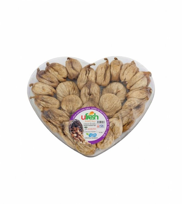 Kuru İncir - Şeffaf Kalp Tepsi (500 g) - Resim 2